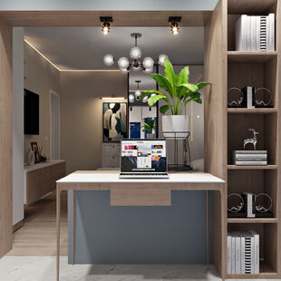 Фото № 4: Дизайн-проект трехкомнатной квартиры 66.6  м² Стиль Модернизм для ЖК Московский