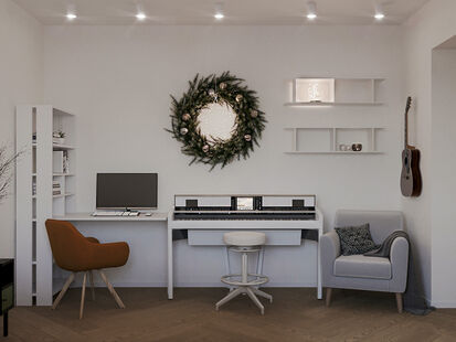 Фото № 2: Дизайн-проект трехкомнатной квартиры 80.33  м² Стиль Лофт для ЖК Московский