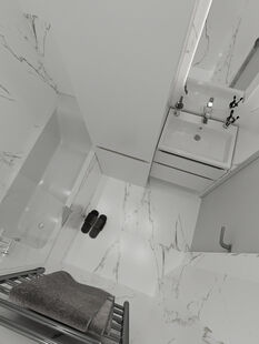 Фото № 4: Дизайн-проект трехкомнатной квартиры 80.33  м² Стиль Лофт для ЖК Московский