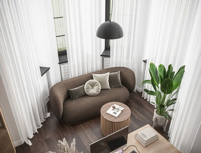 Фото № 6: Дизайн-проект дома/коттеджа 30.9  м² Современный стиль для частного дома в д. веледниково