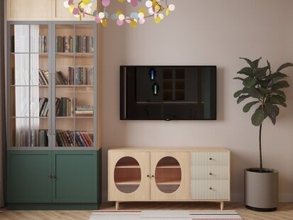 Фото № 6: Дизайн-проект однокомнатной квартиры 37.4  м² Скандинавский стиль для ЖК Квартал 3