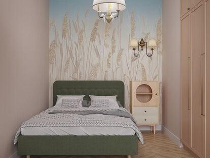 Фото № 2: Дизайн-проект однокомнатной квартиры 37.4  м² Скандинавский стиль для ЖК Квартал 3