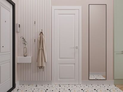 Фото № 4: Дизайн-проект однокомнатной квартиры 37.4  м² Скандинавский стиль для ЖК Квартал 3