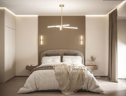 Фото № 5: Дизайн-проект двухкомнатной квартиры 42.43  м² Стиль Контемпорари для ЖК Энитео