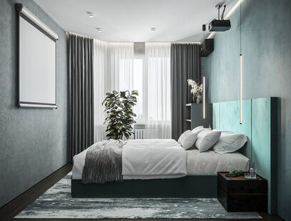 Фото № 3: Дизайн-проект однокомнатной квартиры 39.1  м² Стиль Лофт для ЖК Пушкарь