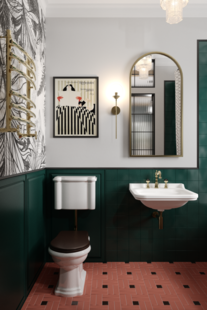 Фото № 6: Дизайн-проект однокомнатной квартиры 39.9  м² Стиль Эклектика для ЖК Московский