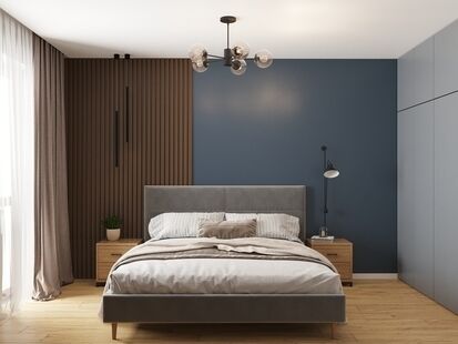 Фото № 4: Дизайн-проект трехкомнатной квартиры 79.8  м² Современный стиль для ЖК Московский