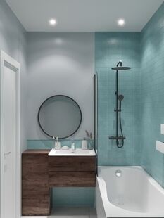 Фото № 5: Дизайн-проект трехкомнатной квартиры 79.8  м² Современный стиль для ЖК Московский