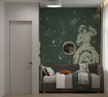 Фото № 6: Дизайн-проект четырехкомнатной квартиры 61.5  м² Современный стиль для ЖК Прокшино