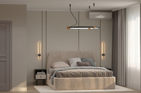 Фото № 2: Дизайн-проект трехкомнатной квартиры 92.6  м² Современный стиль для ЖК ЭкоСити