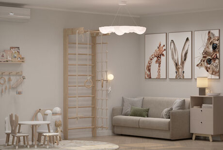 Фото № 3: Дизайн-проект трехкомнатной квартиры 92.6  м² Современный стиль для ЖК ЭкоСити