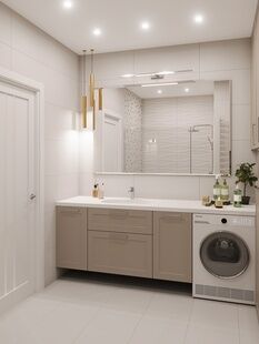 Фото № 5: Дизайн-проект двухкомнатной квартиры 68.97  м² Стиль Модернизм для ЖК Переделкино Ближнее