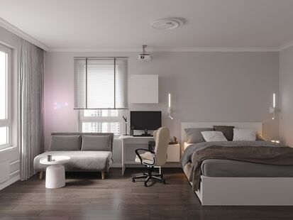 Фото № 5: Дизайн-проект детской 18.2  м² Современный стиль для ЖК Московский