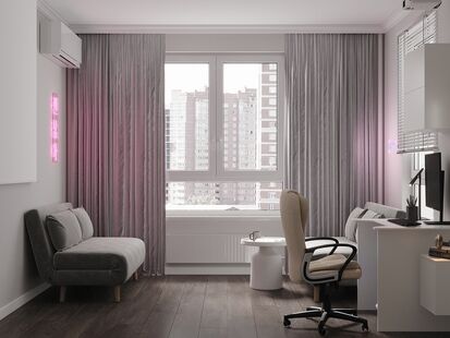 Фото № 6: Дизайн-проект детской 18.2  м² Современный стиль для ЖК Московский