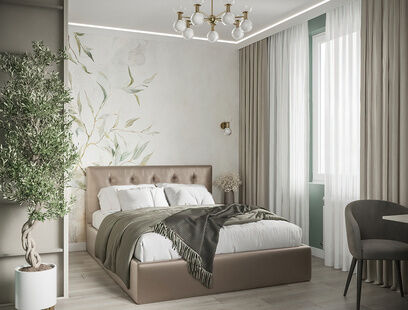 Фото № 1: Дизайн-проект трехкомнатной квартиры 50.38  м² Стиль Контемпорари для ЖК Новый Зеленоград