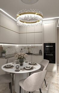 Фото № 3: Дизайн-проект квартиры-студии 28.6  м² Современный стиль для гипермаркета hoff