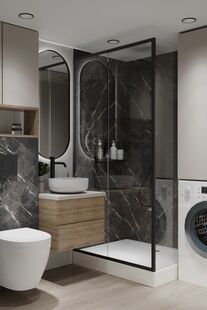 Фото № 3: Дизайн-проект однокомнатной квартиры 26.0  м² Скандинавский стиль для ЖК Московский