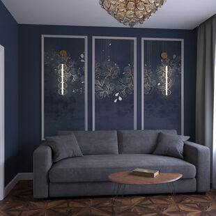 Фото № 4: Дизайн-проект двухкомнатной квартиры 36.4  м² Современный стиль для ЖК Level Нагатинская