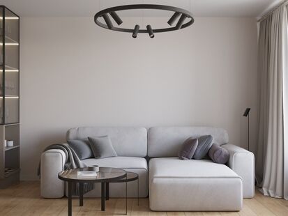 Фото № 3: Дизайн-проект трехкомнатной квартиры 55.6  м² Стиль Модернизм для ЖК Полярная 25