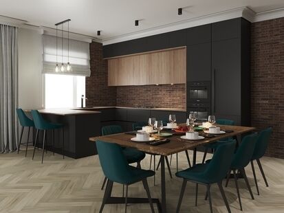 Фото № 3: Дизайн-проект дома/коттеджа 123.69  м² Стиль Лофт для частного дома в кп вилланд