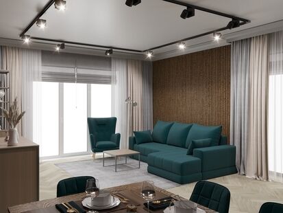 Фото № 4: Дизайн-проект дома/коттеджа 123.69  м² Стиль Лофт для частного дома в кп вилланд