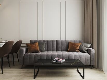 Фото № 5: Дизайн-проект однокомнатной квартиры 44.1  м² Современный стиль для ЖК в г. Чита