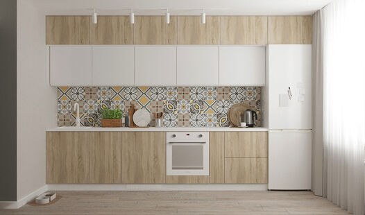 Фото № 3: Дизайн-проект однокомнатной квартиры 40.55  м² Скандинавский стиль для ЖК Московский