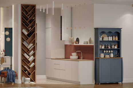 Фото № 3: Дизайн-проект трехкомнатной квартиры 73.3  м² Стиль Эклектика для ЖК Кутузов Град 2