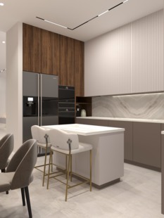 Фото № 2: Дизайн-проект дома/коттеджа 94.2  м² Стиль Модернизм для частного дома в г. домодедово