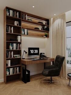 Фото № 3: Дизайн-проект двухкомнатной квартиры 45.5  м² Стиль Контемпорари для ЖК Перовское 2