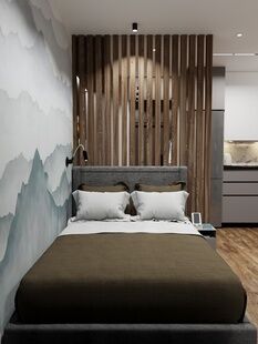 Фото № 4: Дизайн-проект квартиры-студии 24.06  м² Скандинавский стиль для ЖК Западные ворота столицы