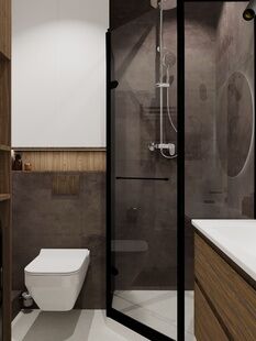 Фото № 3: Дизайн-проект квартиры-студии 24.06  м² Скандинавский стиль для ЖК Западные ворота столицы