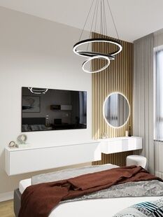 Фото № 3: Дизайн-проект однокомнатной квартиры 33.63  м² Стиль Модернизм для ЖК Талисман