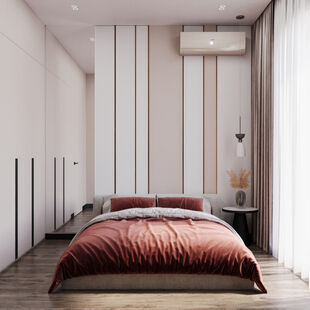 Фото № 3: Дизайн-проект двухкомнатной квартиры 37.77  м² Стиль Модернизм для ЖК Павелецкая Сити