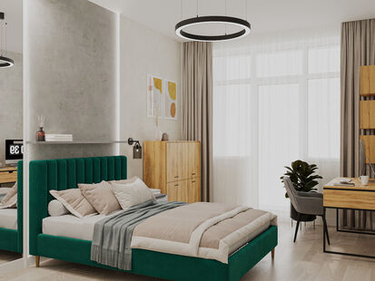 Фото № 1: Дизайн-проект двухкомнатной квартиры 80.0  м² Современный стиль для ЖК Янтарный город