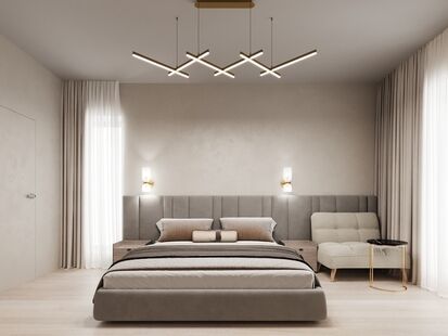 Фото № 6: Дизайн-проект дома/коттеджа 124.58  м² Стиль Модернизм для частного дома в мкр поиз стела