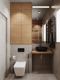 Фото № 5: Дизайн-проект дома/коттеджа 124.58  м² Стиль Модернизм для частного дома в мкр поиз стела