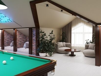 Фото № 6: Дизайн-проект дома/коттеджа 109.77  м² Современный стиль для этажа частного дома в кп кудиново-люкс