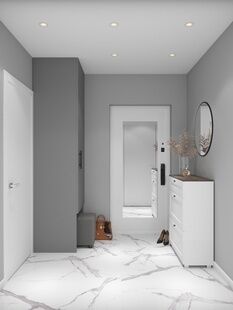 Фото № 5: Дизайн-проект двухкомнатной квартиры 40.31  м² Стиль Модернизм для ЖК Никольские Луга