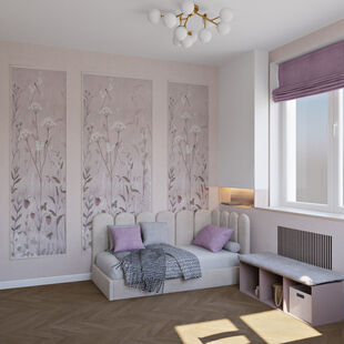 Фото № 2: Дизайн-проект трехкомнатной квартиры 67.2  м² Стиль Модернизм для ЖК Новый Зеленоград