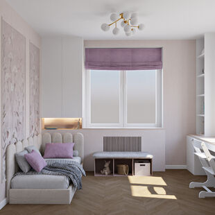 Фото № 3: Дизайн-проект трехкомнатной квартиры 67.2  м² Стиль Модернизм для ЖК Новый Зеленоград