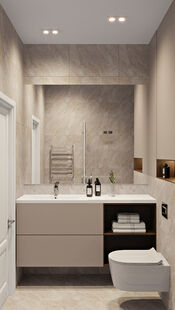 Фото № 4: Дизайн-проект трехкомнатной квартиры 67.2  м² Стиль Модернизм для ЖК Новый Зеленоград