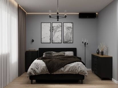 Фото № 6: Дизайн-проект трехкомнатной квартиры 95.41  м² Стиль Модернизм для ЖК 28 Микрорайон