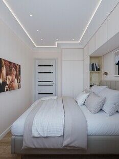 Фото № 6: Дизайн-проект двухкомнатной квартиры 38.61  м² Скандинавский стиль для ЖК Московский