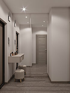 Фото № 5: Дизайн-проект двухкомнатной квартиры 41.3  м² Стиль Модернизм для ЖК Северная долина