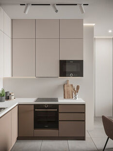 Фото № 3: Дизайн-проект двухкомнатной квартиры 50.45  м² Стиль Модернизм для ЖК Лайм