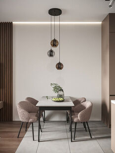 Фото № 2: Дизайн-проект двухкомнатной квартиры 50.45  м² Стиль Модернизм для ЖК Лайм