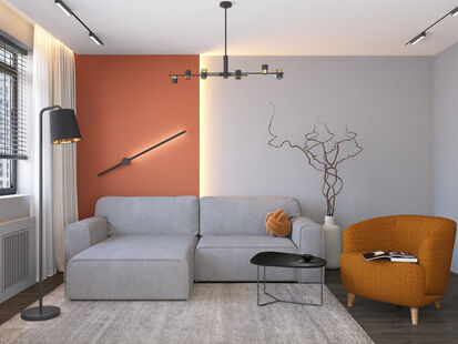 Фото № 6: Дизайн-проект двухкомнатной квартиры 62.7  м² Стиль Модернизм для ЖК Мой адрес в Некрасовке 2