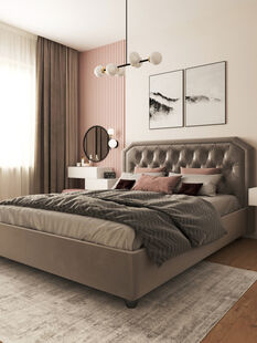 Фото № 6: Дизайн-проект трехкомнатной квартиры 64.29  м² Стиль Модернизм для ЖК Московский