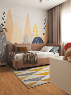 Фото № 5: Дизайн-проект трехкомнатной квартиры 64.29  м² Стиль Модернизм для ЖК Московский